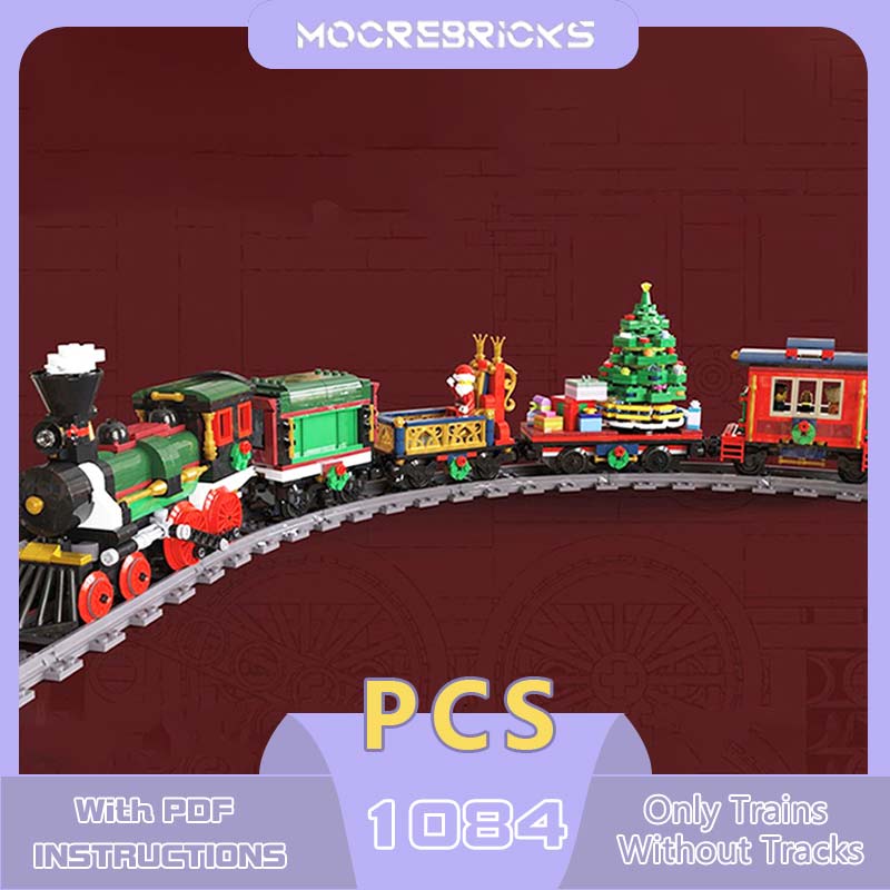 Popular Kids Xmas Toys - ชุดตัวต่อบล็อกตัวต่อสำหรับเทศกาลคริสต์มาสของเล่นเด็กของขวัญคริสต์มาสรถไฟของเล่นสำหรับเด็ก