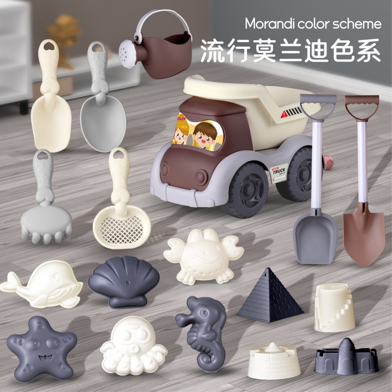 Kinetic Sand Mold - แม่พิมพ์ทรายรูปปลาวาฬพลาสติกสำหรับเด็ก พร้อมถังทราย แม่พิมพ์ทรายรูปปลาหมึก สำหรับเล่นทราย ขุดทราย และของเล่นน้ำ