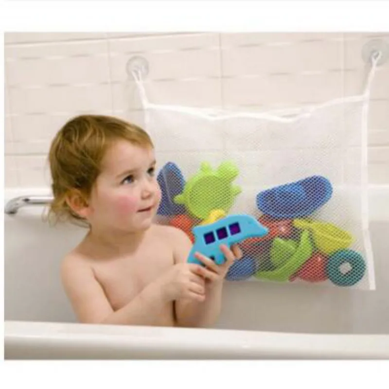 Kids Toys Basket - เด็กห้องน้ําตาข่ายกระเป๋าอาบน้ําเด็กการ์ตูนตะกร้าสุทธิเด็กเกมเครือข่ายผ้ากันน้ําของเล่นทราย Beach Storage Organizer