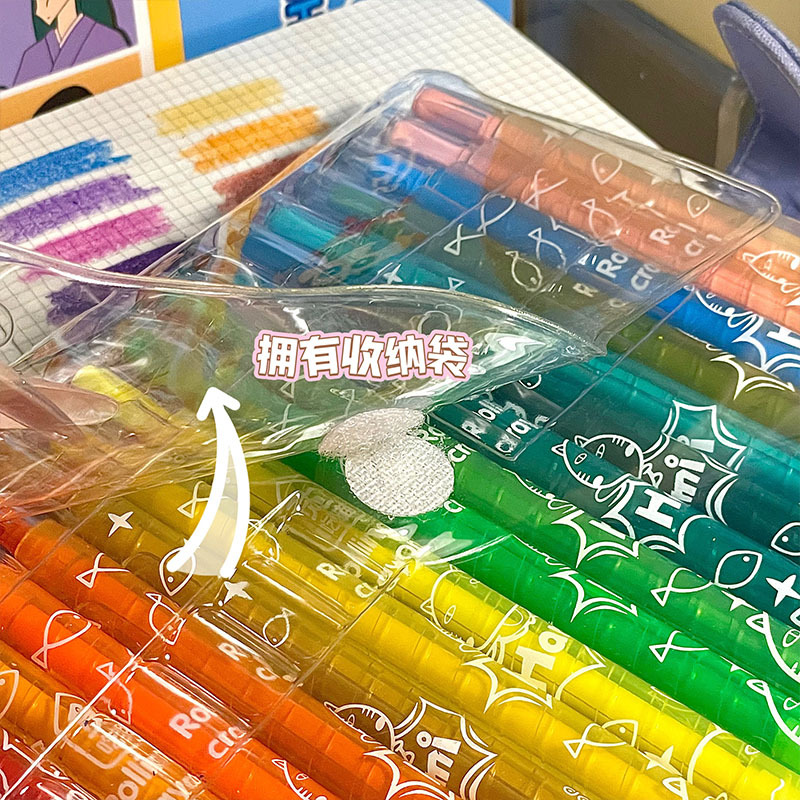 Crayola Art Supply - ดินสอสีหมุนได้ 36/12 แท่ง ยี่ห้อ Crayola แบบล้างออกได้