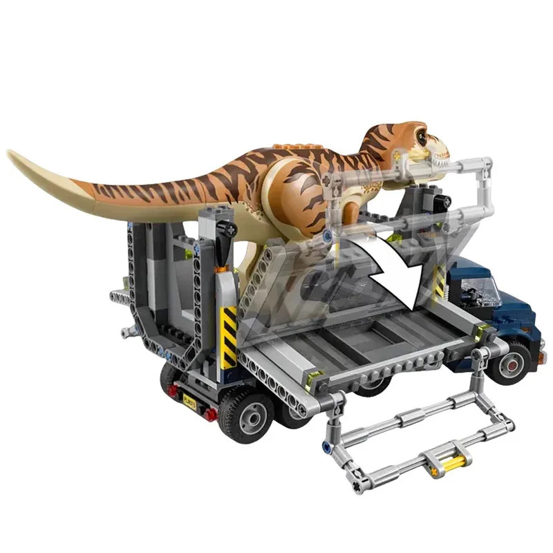 Kids Toys Brands - ชุดตัวต่อบล็อก ไดโนเสาร์ ซีรีส์ 75933 รถบรรทุกขนส่งทีเร็กซ์ MOC