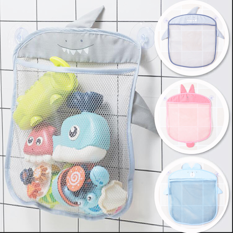 Kids Toys Basket - เด็กห้องน้ําตาข่ายกระเป๋า Sucker Organizer สําหรับของเล่นเด็กตะกร้าเด็กการ์ตูนสัตว์รูปร่างผ้าทรายของเล่นสุทธิกระเป๋า