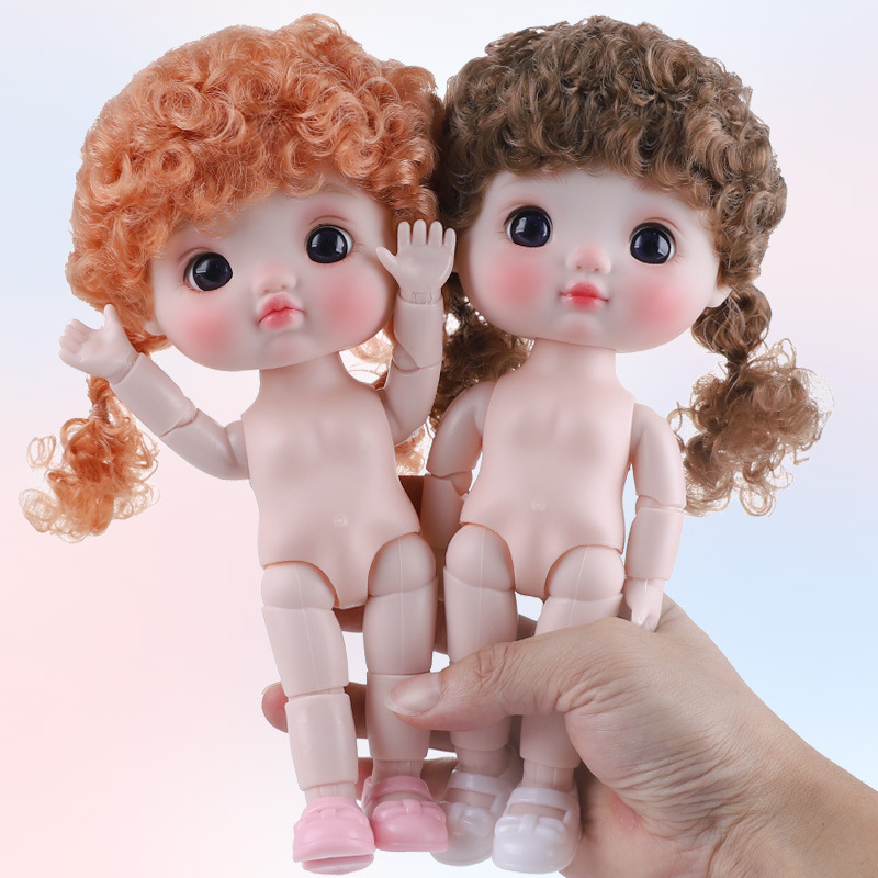 Kids Toys Bd - ตุ๊กตา BJD น่ารักขนาด 21 ซม. ของเล่นตุ๊กตาไวนิลข้อต่อขยับได้