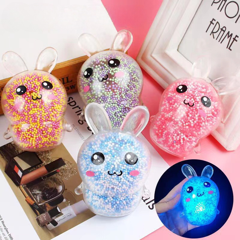 Kids Toys Basket - ลูกบอลคลายเครียดรูปทรงกระต่าย1/4ชิ้นเด็กเล็กเด็กผู้หญิงของเล่นคลายเครียดคลายเครียดรูปทรงกระต่ายหลากสีสำหรับใส่ตะกร้าอีสเตอร์