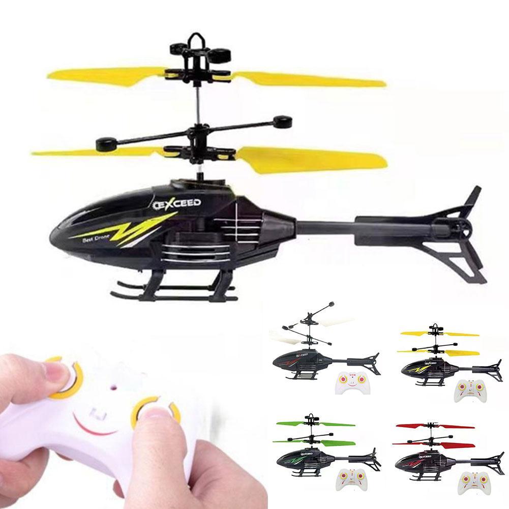 Kids Toys Helicopter - เฮลิคอปเตอร์ควบคุมระยะไกล 2 ช่อง RC เฮลิคอปเตอร์ของเล่นสําหรับเด็กของเล่นอินฟราเรด Induction