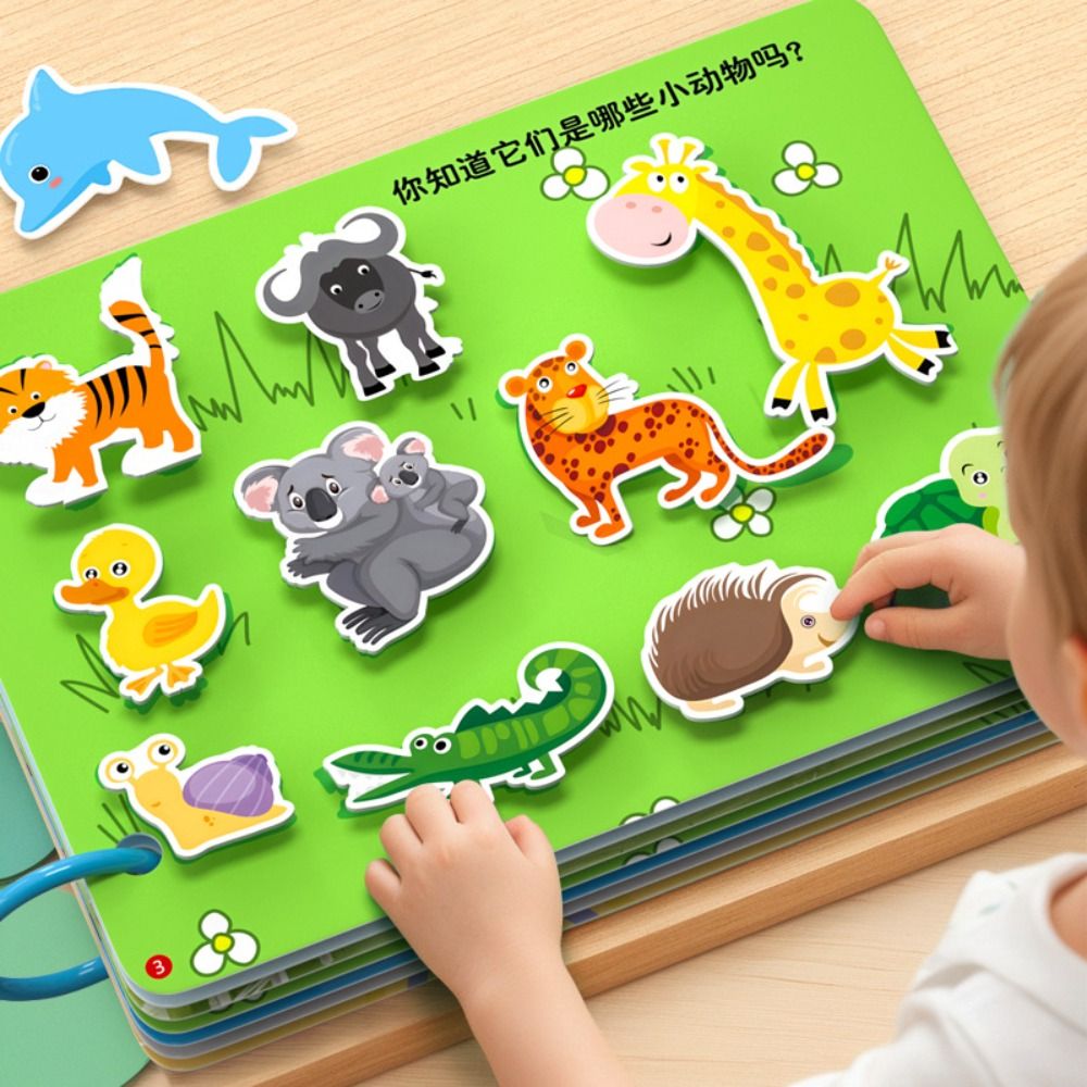 Kids Quiet Toys - ทนทาน 10 หน้าเด็กฉีกขาดหนังสือการ์ตูนเสียงรบกวนมือฉีกขาดหนังสือ Quiet หนังสือเด็กการเรียนรู้ของเล่นเพื่อการศึกษา