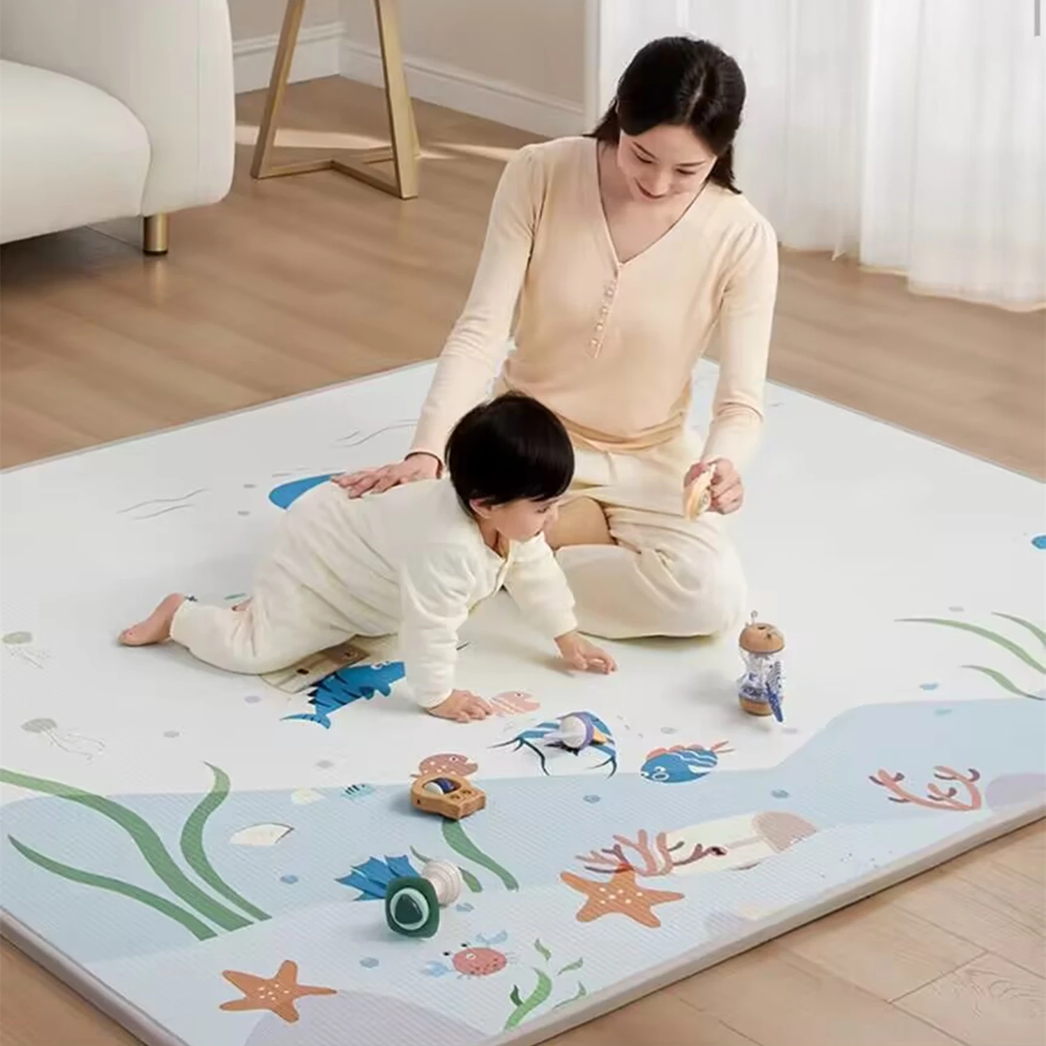 Kids Toys Bd - กันน้ําหนา 1 ซม.เด็กเล่นปริศนาเด็กยีราฟ Lion MAT เด็กปีนเขา