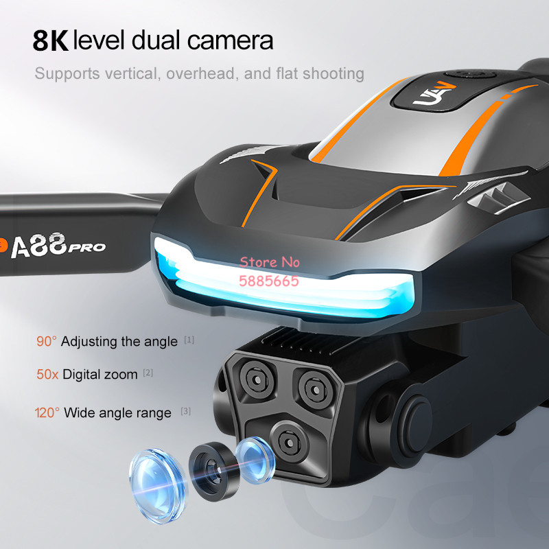 โดรนถ่ายภาพทางอากาศ 8K ระบบ Op - Kids Toys Helicopter บทวิจารณ์และราคา