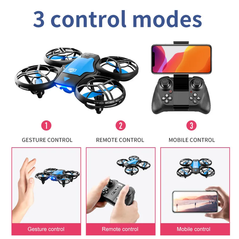โดรน V8 รุ่นใหม่ขนาดเล็ก 4K ระ - Kids Toys Helicopter บทวิจารณ์และราคา