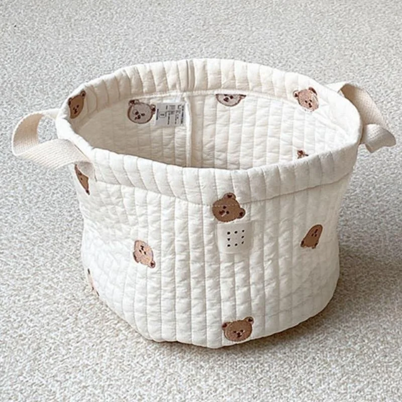 กระเป๋าผ้าปักลายหมีน่ารัก กระเ - Kids Toys Basket บทวิจารณ์และราคา