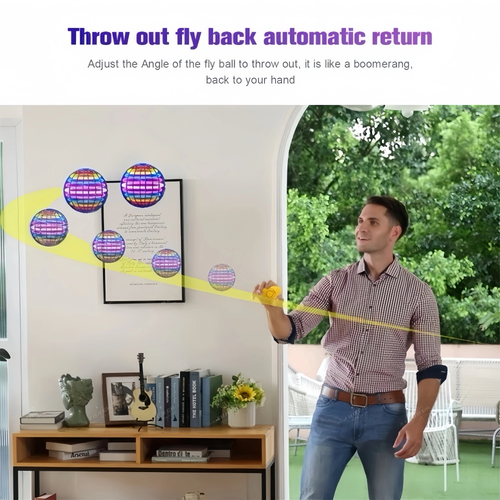 Flying Orb Boomerang Ball ไฟ L - Kids Toys Helicopter บทวิจารณ์และราคา