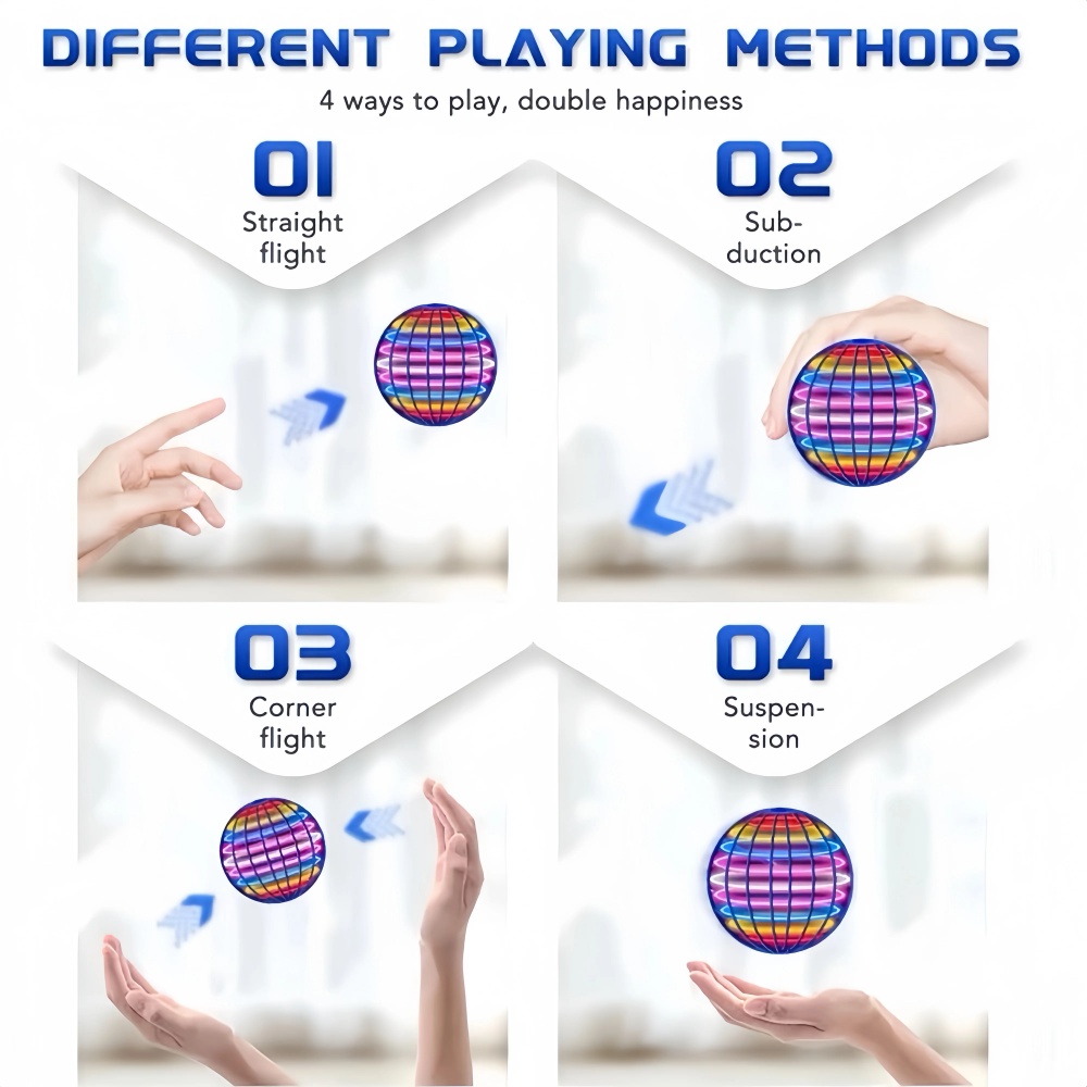 Flying Orb Boomerang Ball ไฟ L - Kids Toys Helicopter บทวิจารณ์และราคา