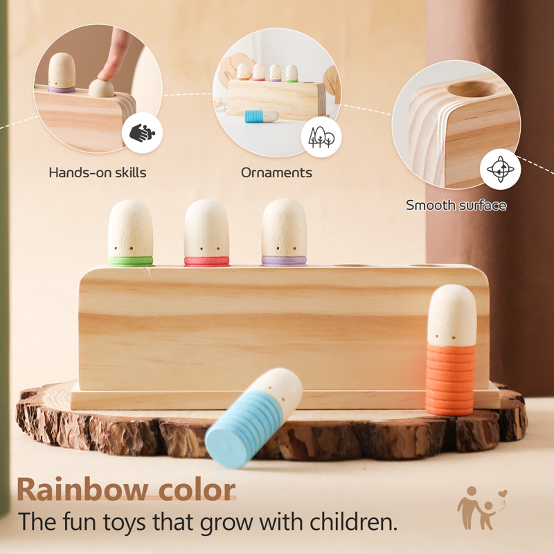 ของเล่น Montessori ของเล่นไม้เ - Kids Quiet Toys บทวิจารณ์และราคา