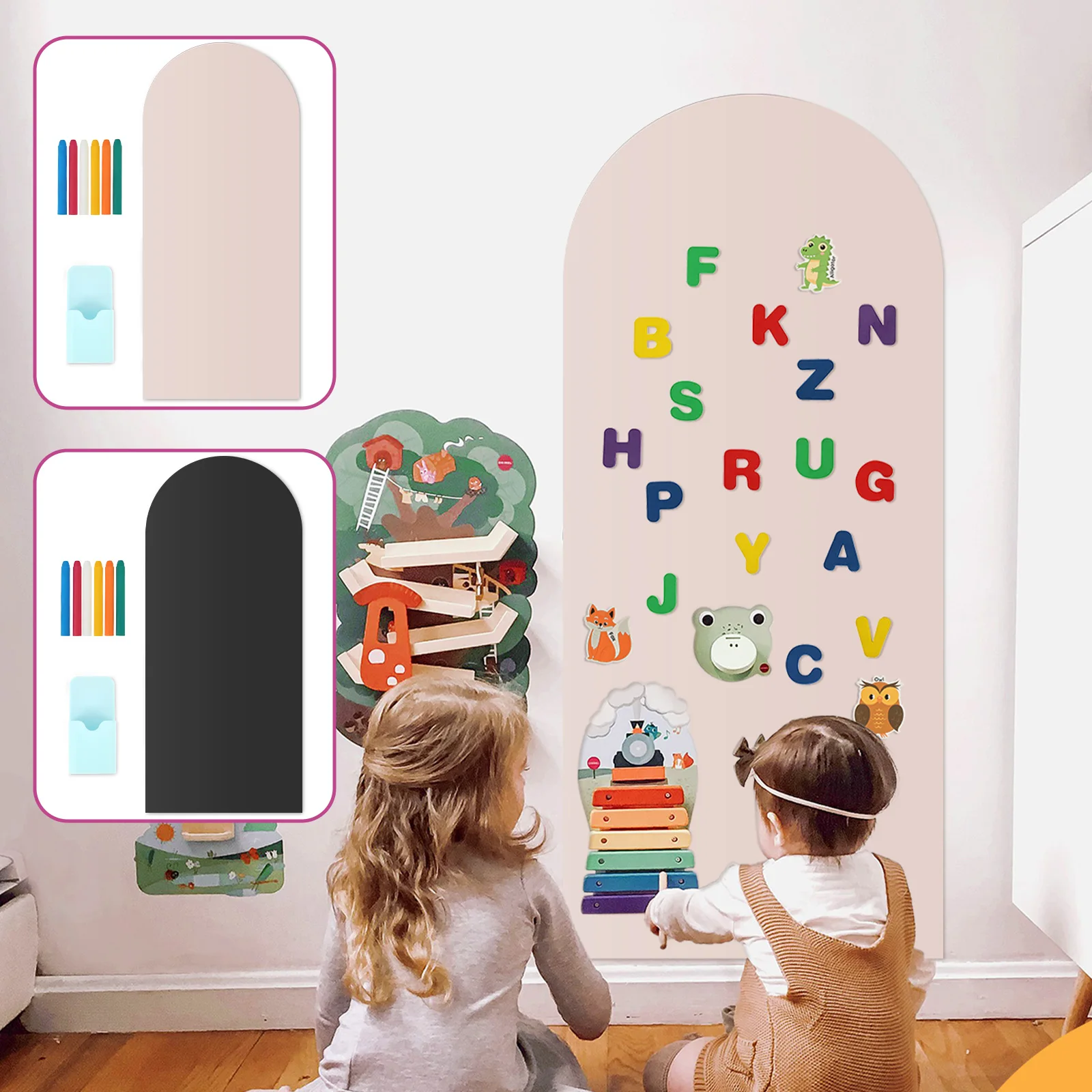 สติกเกอร์แม่เหล็กติดผนังรูปโค้ - Magnetic Drawing Board บทวิจารณ์และราคา
