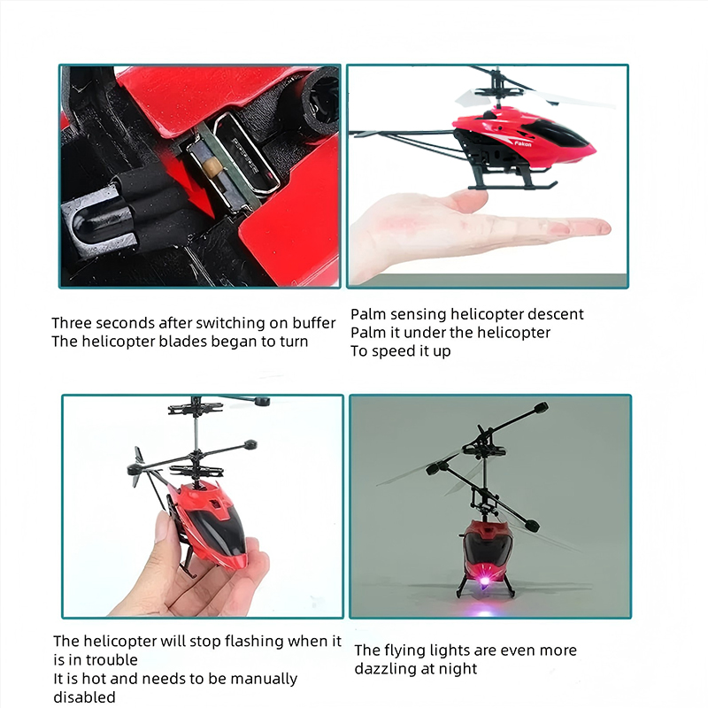 โดรนขนาดเล็กแบบชาร์จไฟได้ โดรน - Kids Toys Helicopter บทวิจารณ์และราคา