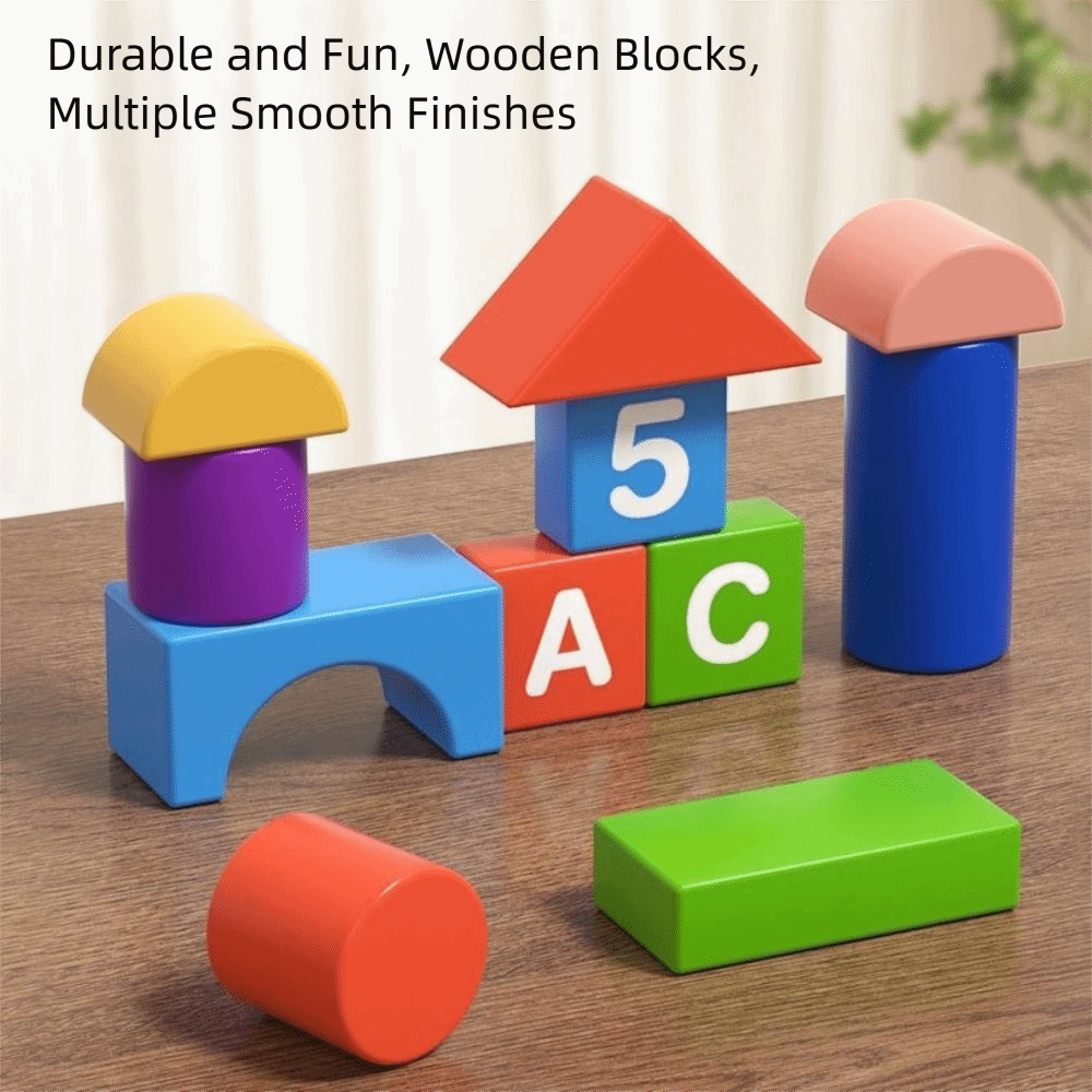 บล็อกไม้เสริมพัฒนาการเด็กเล็ก  - Wooden Blocks Stacking บทวิจารณ์และราคา