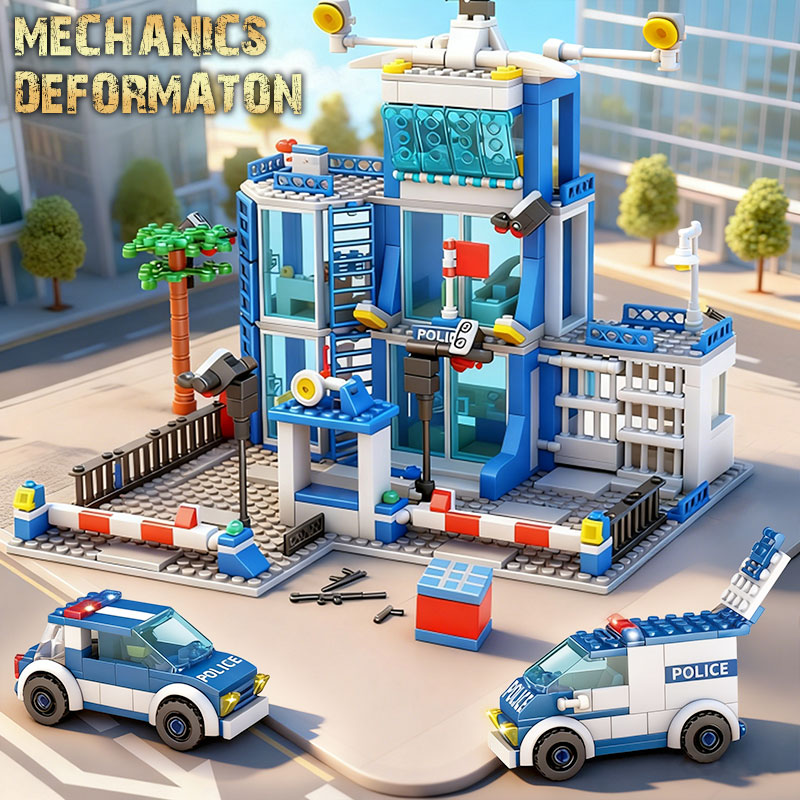 ชุดตัวต่อบล็อกสถานีตำรวจเมือง  - Kids Toys Helicopter บทวิจารณ์และราคา