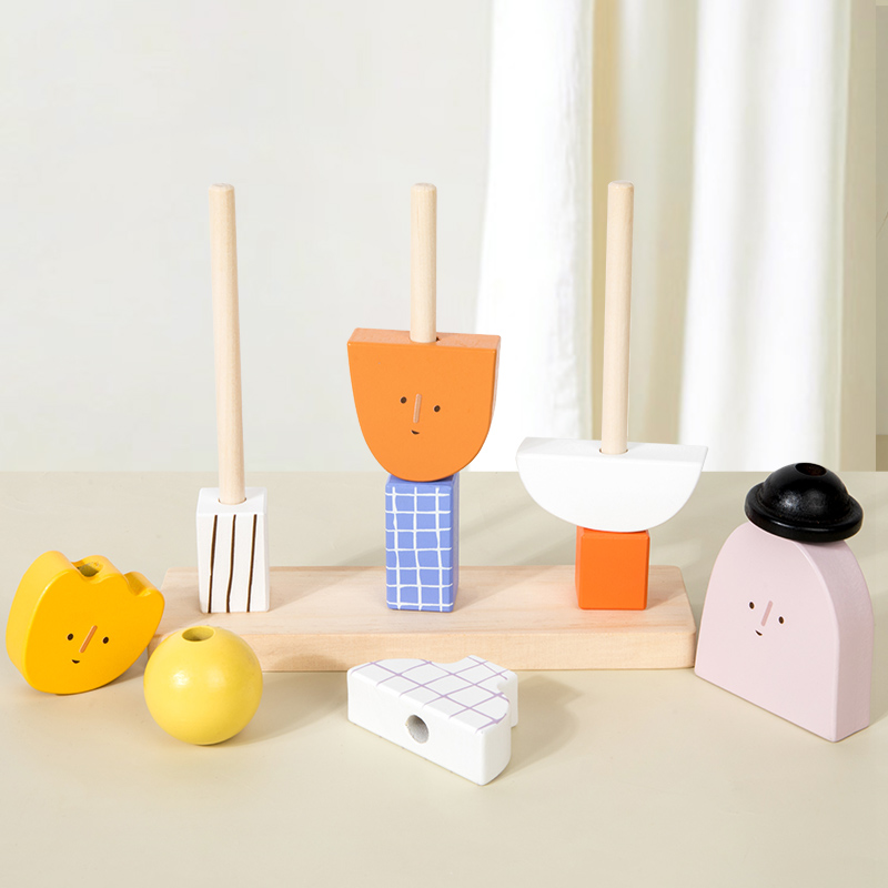 ชุดของเล่นบล็อกลูกปัดตัวอักษรท - Wooden Blocks Stacking บทวิจารณ์และราคา