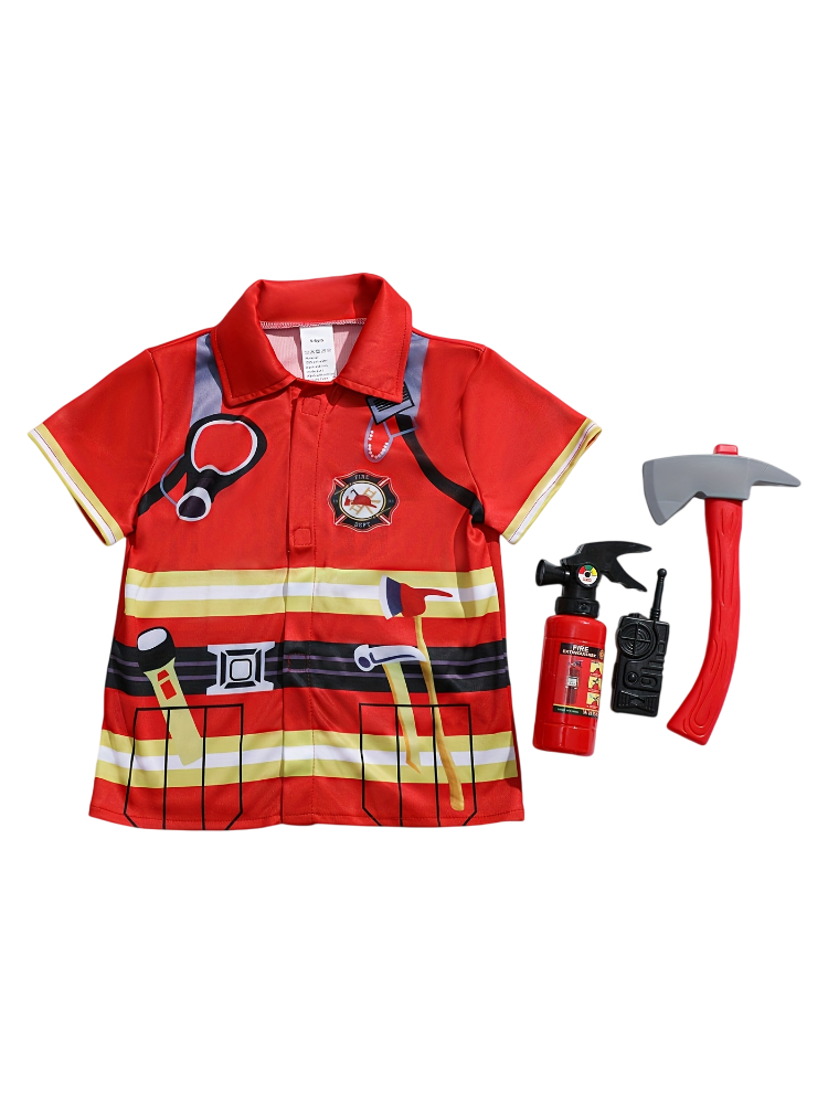 เสื้อเด็กสไตล์นักดับเพลิงพร้อม - Kids Toys Review บทวิจารณ์และราคา