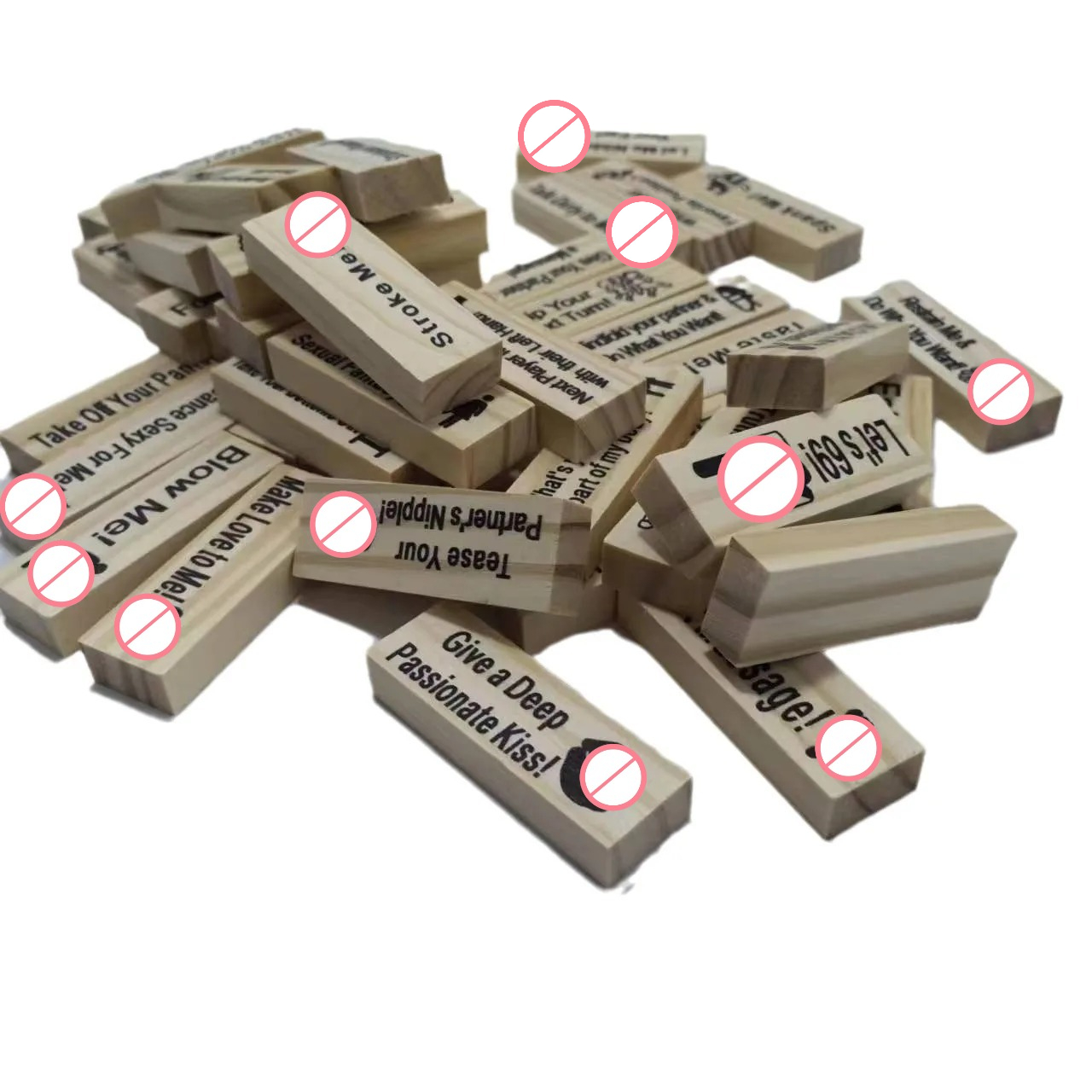 เกมบล็อกสร้างหอคอย 48 ชิ้น ภาษ - Wooden Blocks Stacking บทวิจารณ์และราคา