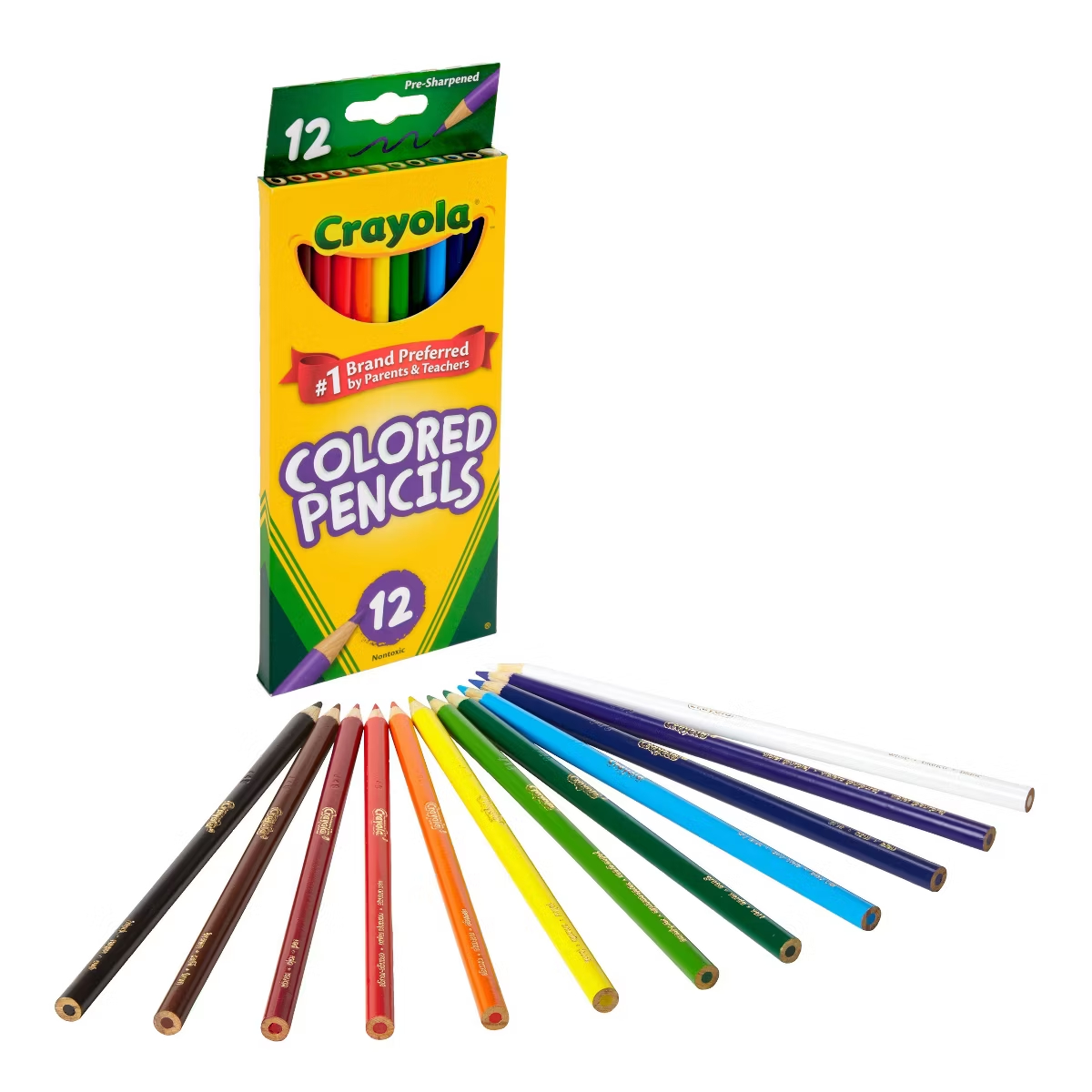 ดินสอสี Crayola 12 แท่ง ปลายแห - Crayola Art Supply บทวิจารณ์และราคา