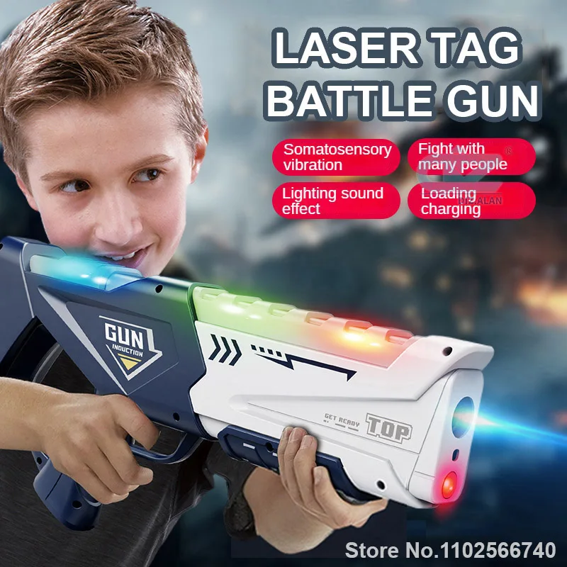 ปืนเลเซอร์อินฟราเรดสำหรับเด็ก  - Laser Tag Set Kids บทวิจารณ์และราคา