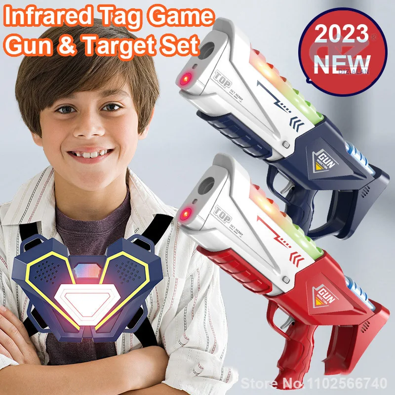 ปืนเลเซอร์อินฟราเรดสำหรับเด็ก  - Laser Tag Set Kids บทวิจารณ์และราคา