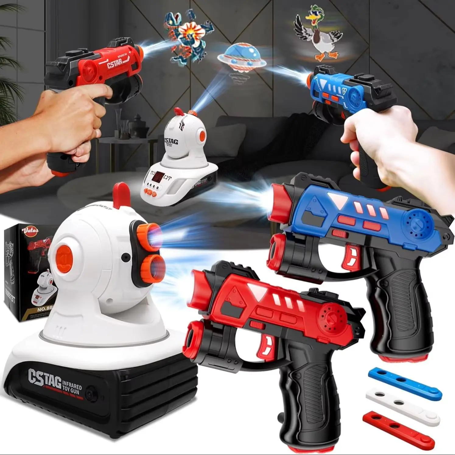 ชุดปืนเลเซอร์แท็กพร้อมโปรเจคเต - Laser Tag Set Kids บทวิจารณ์และราคา