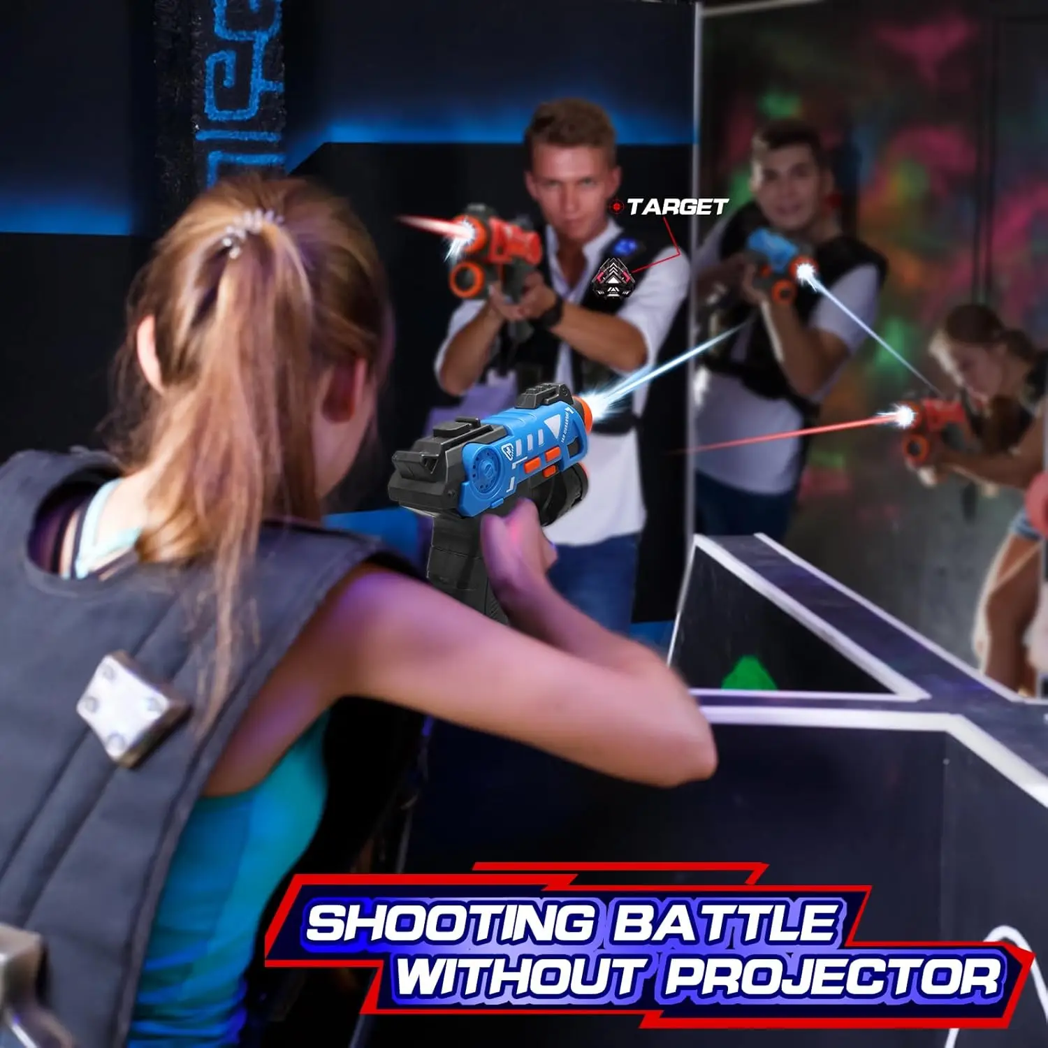 ชุดปืนเลเซอร์แท็กพร้อมโปรเจคเต - Laser Tag Set Kids บทวิจารณ์และราคา