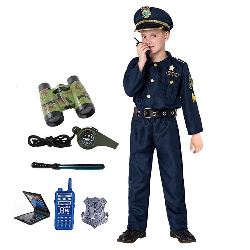 ชุดตำรวจเด็กน่ารักสไตล์อเมริกั - Kids Toys Review บทวิจารณ์และราคา