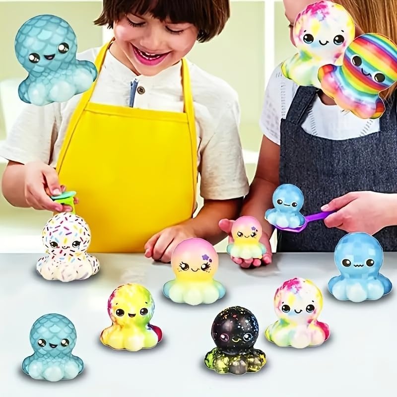 ของเล่นปลาหมึกบีบได้ 6/12 ชิ้น - Kids Toys Basket บทวิจารณ์และราคา